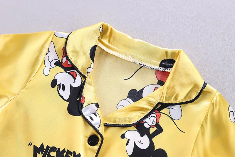 2-Piece Thin Ice Silk Top & Shorts, Comfortable Clothing for Boys