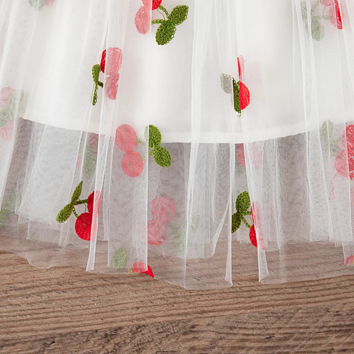 Baby Girl Summer Dress – Fruit & Flower Print Princess Dress with Bow Back for Birthday & Party