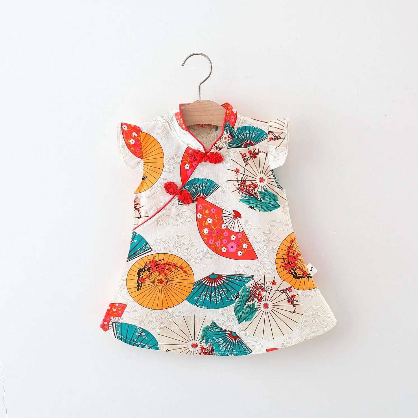 Embroidered Chinese-Style Princess Dress with Flying Sleeves, Perfect for Birthdays & Parties